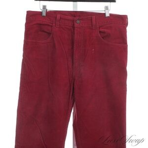 NEAR MINT LEVIS MADE IN TURKEY CRANBERRY WINE PINWALE CORDUROY JEANS MENS 34